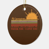 Ho'oponopono Hawaiian Prayer Meditations Yoga Sun Keramisch Ornament (Links)