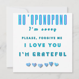 Ho'oponopono Healing Mantra – Lichtblauw Spirituee