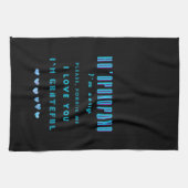 Ho'oponopono Healing Mantra – Lichtblauw Spirituee Theedoek (Horizontaal)