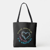 Ho'oponopono Healing Mantra – Lichtblauw Spirituee Tote Bag (Achterkant)