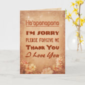 Ho'oponopono Kaart (Gele Bloem)