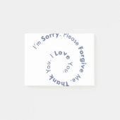 HoOponopono Mantra Prayer Healing Sentences Post-it® Notes (Voorkant)