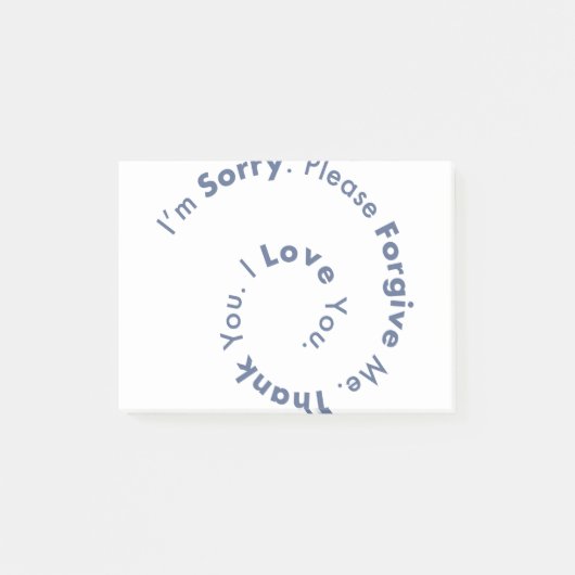 HoOponopono Mantra Prayer Healing Sentences Post-it® Notes (Voorkant)