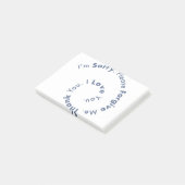 HoOponopono Mantra Prayer Healing Sentences Post-it® Notes (Schuin)