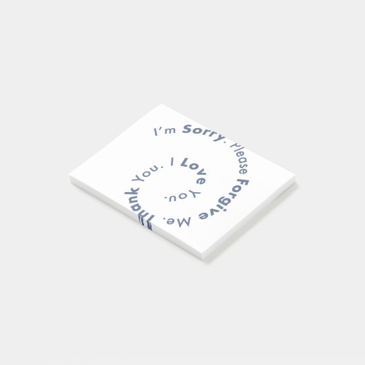 HoOponopono Mantra Prayer Healing Sentences Post-it® Notes (Schuin)