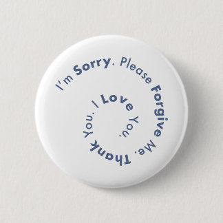 HoOponopono Mantra Prayer Healing Sentences Ronde Button 5,7 Cm