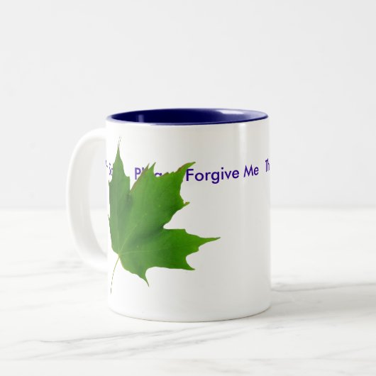 Ho'oponopono Maple Leaf Mok (Voorkant links)