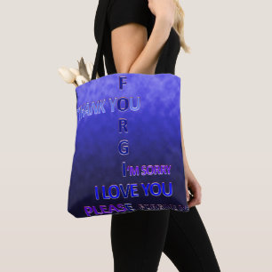 Ho'oponopono onder zonnewater tote bag