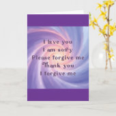 Ho'oponopono Paarse Perzik n Bord Blauw Kaart (Gele Bloem)