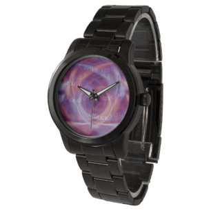 Ho'oponopono Paarse roke Horloge