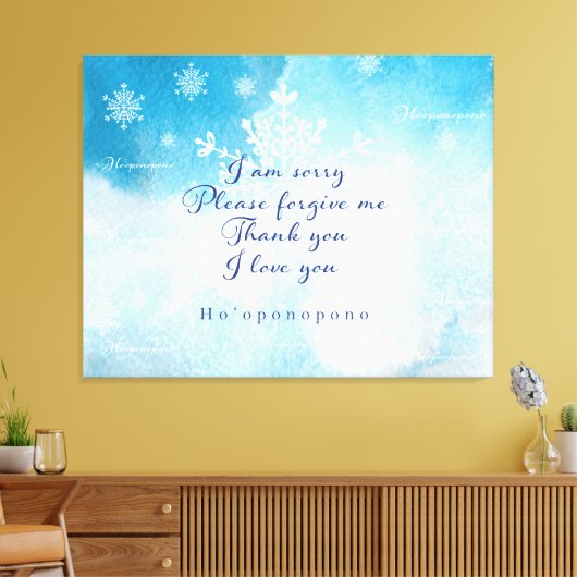 Ho'oponopono Prayer Art Print (Insitu (Woonkamer))