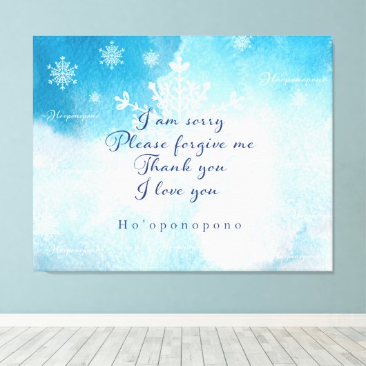 Ho'oponopono Prayer Art Print (Insitu (Houten vloer))