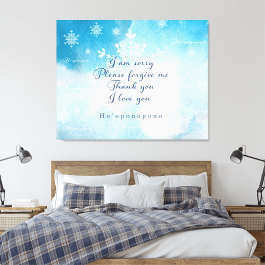 Ho'oponopono Prayer Art Print (Insitu (Slaapkamer))