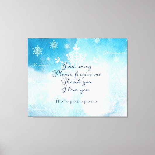 Ho'oponopono Prayer Art Print (Voorkant)