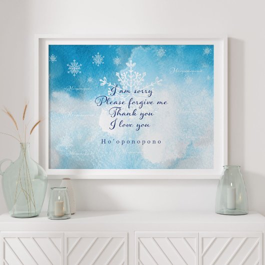 Ho'oponopono Prayer Art Print