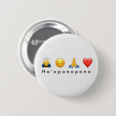 Ho'oponopono Prayer Button (Voorkant /achterkant)