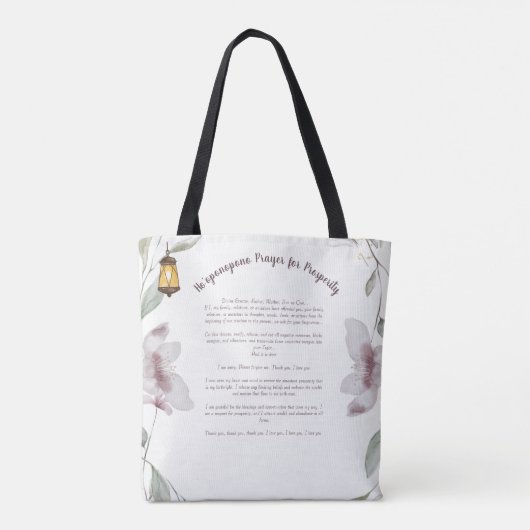 Ho'oponopono Prayer Canvas tas (Achterkant)