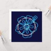 Ho'oponopono Prayer I LOVE YOU I'M SORRY FORGIVE  Kaart (Voorkant / Achterkant in situ)