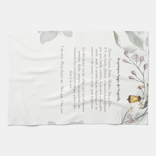 Ho'oponopono Prayer Mok Theedoek (Horizontaal)