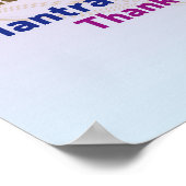 Ho'oponopono Word Cloud - Mantra - Self Love Poster (Hoek)