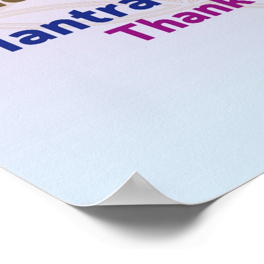 Ho'oponopono Word Cloud - Mantra - Self Love Poster (Hoek)