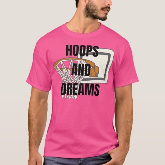 Hoops and Dreams - Basketbal Logo T-shirt (Voorkant)