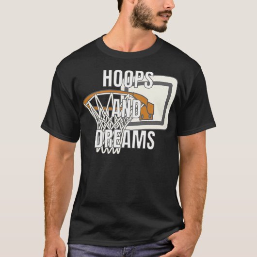 Hoops And Dreams - Basketballegendes T-shirt (Voorkant)