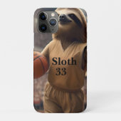Hoops and Hangs: De Slam Dunking Luiaard, Case-Mate iPhone Case (Achterkant)