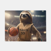Hoops and Hangs: De Slam Dunking Luiaard, Deurmat (Voorkant)