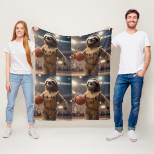Hoops and Hangs: De Slam Dunking Luiaard, Fleece Deken