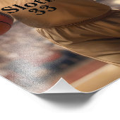 Hoops and Hangs: De Slam Dunking Luiaard, Foto Afdruk (Hoek)