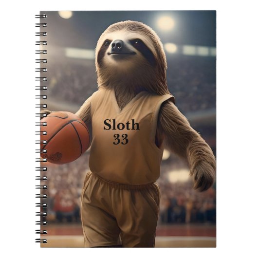 Hoops and Hangs: De Slam Dunking Luiaard, Notitieboek (Voorkant)
