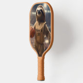 Hoops and Hangs: De Slam Dunking Luiaard, Pickleball Paddle (Links)