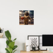 Hoops and Hangs: De Slam Dunking Luiaard, Poster (Thuiskantoor)
