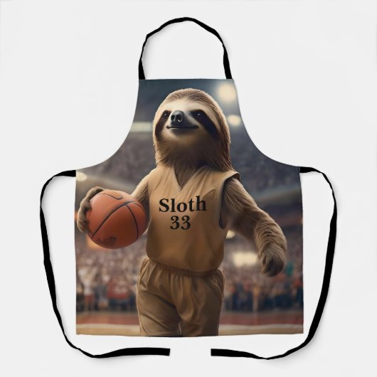 Hoops and Hangs: De Slam Dunking Luiaard, Schort (Voorkant)