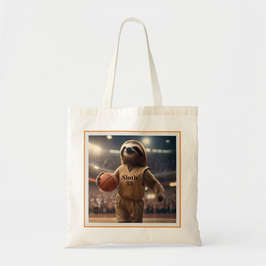 Hoops and Hangs: De Slam Dunking Luiaard, Tote Bag (Voorkant)
