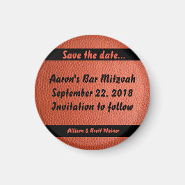 Hoops Bar Mitzvah Magnet