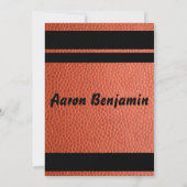 Hoops Bar Mitzvah Uitnodiging (Achterkant)