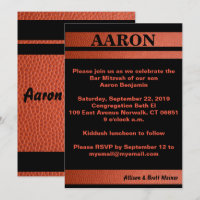 Hoops Bar Mitzvah Uitnodiging