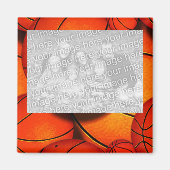 HOOPS: basketbal foto magneet (Voorkant)