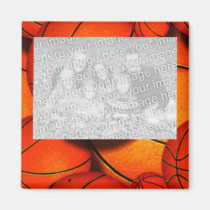 HOOPS: basketbal foto magneet