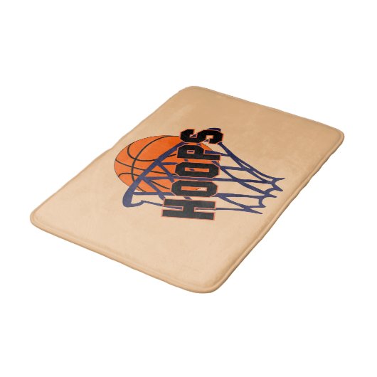 Hoops Basketball & Net Bath Mat (Gekanteld)