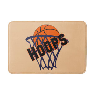 Hoops Basketball & Net Bath Mat