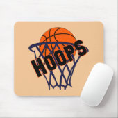 Hoops Basketball & Net Mousepad Muismat (Met muis)