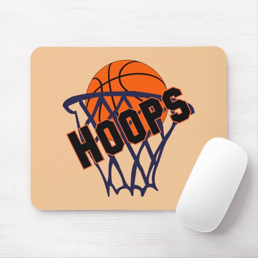 Hoops Basketball & Net Mousepad Muismat (Met muis)