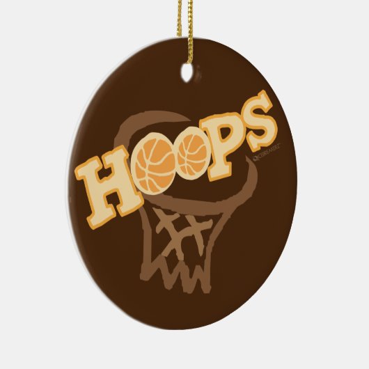 HOOPS BASKETBALL ORNAMENT (Rechts)