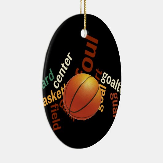 Hoops Basketball Sport Fanatics.jpg Keramisch Ornament (Rechts)