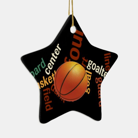Hoops Basketball Sport Fanatics.jpg Keramisch Ornament (Rechts)
