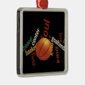 Hoops Basketball Sport Fanatics.jpg Metalen Ornament (Rechts)