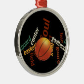 Hoops Basketball Sport Fanatics.jpg Metalen Ornament (Rechts)